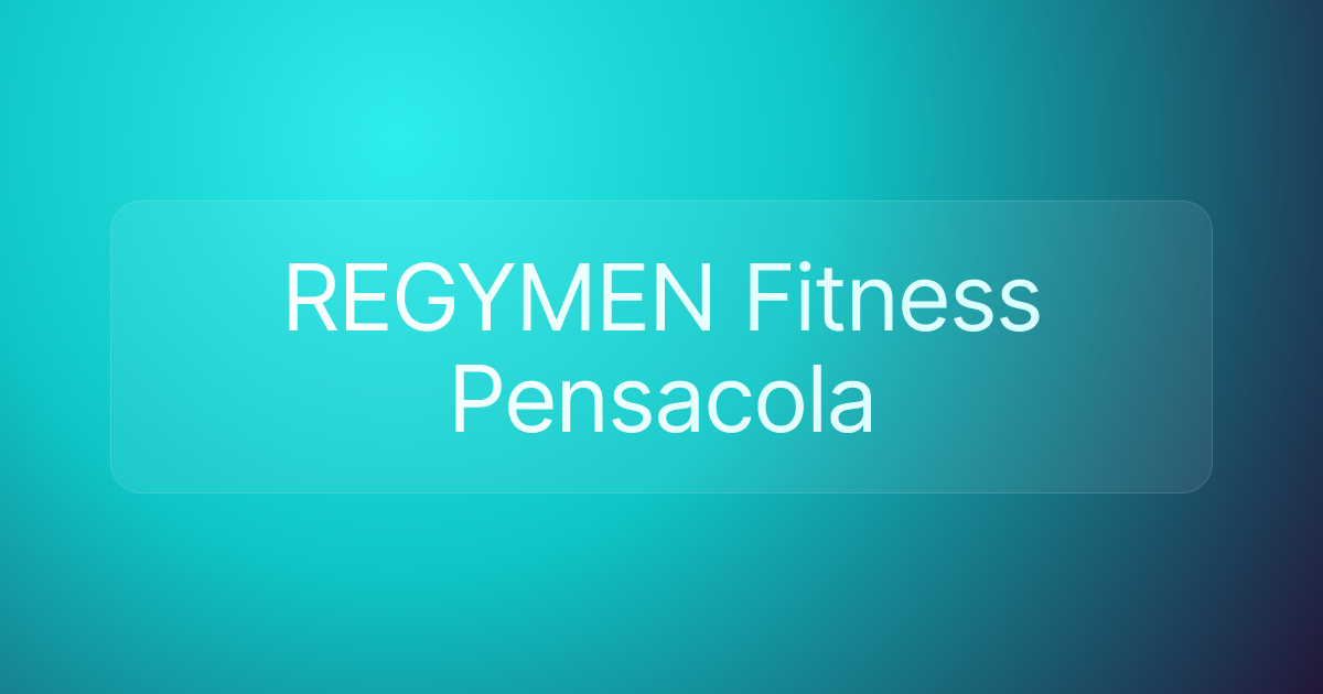 REGYMEN Fitness Pensacola