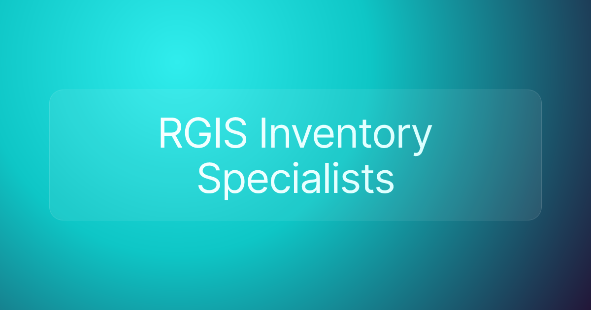 RGIS Inventory Specialists