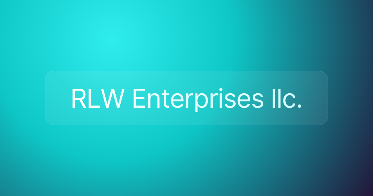 RLW Enterprises llc.