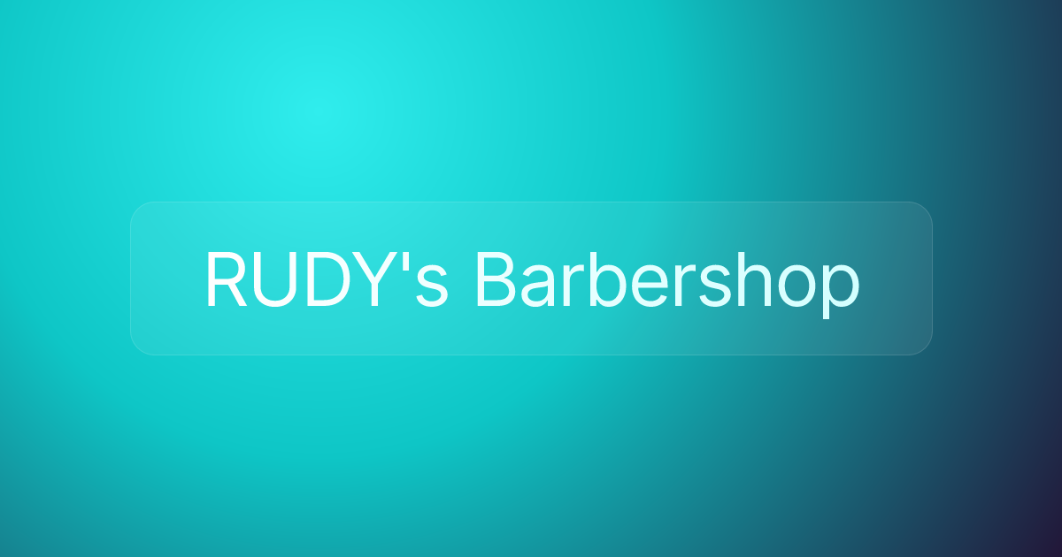 RUDY's Barbershop