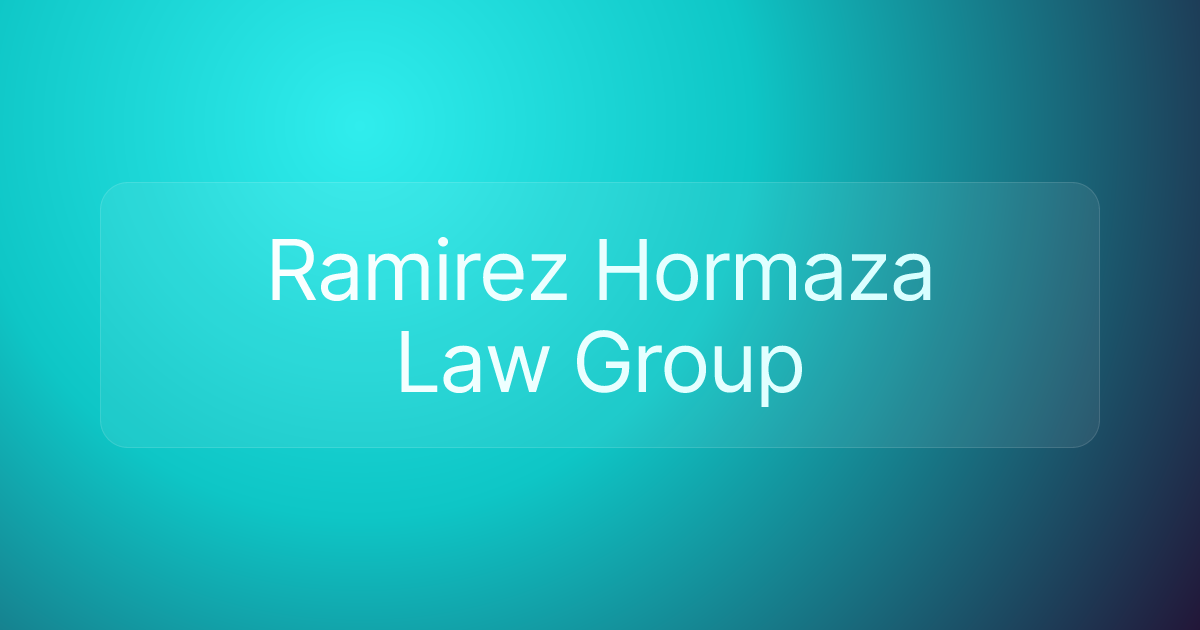 Ramirez Hormaza Law Group