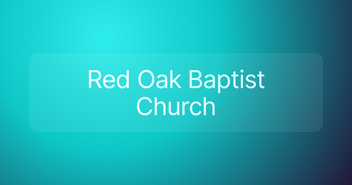 Red Oak Baptist Church