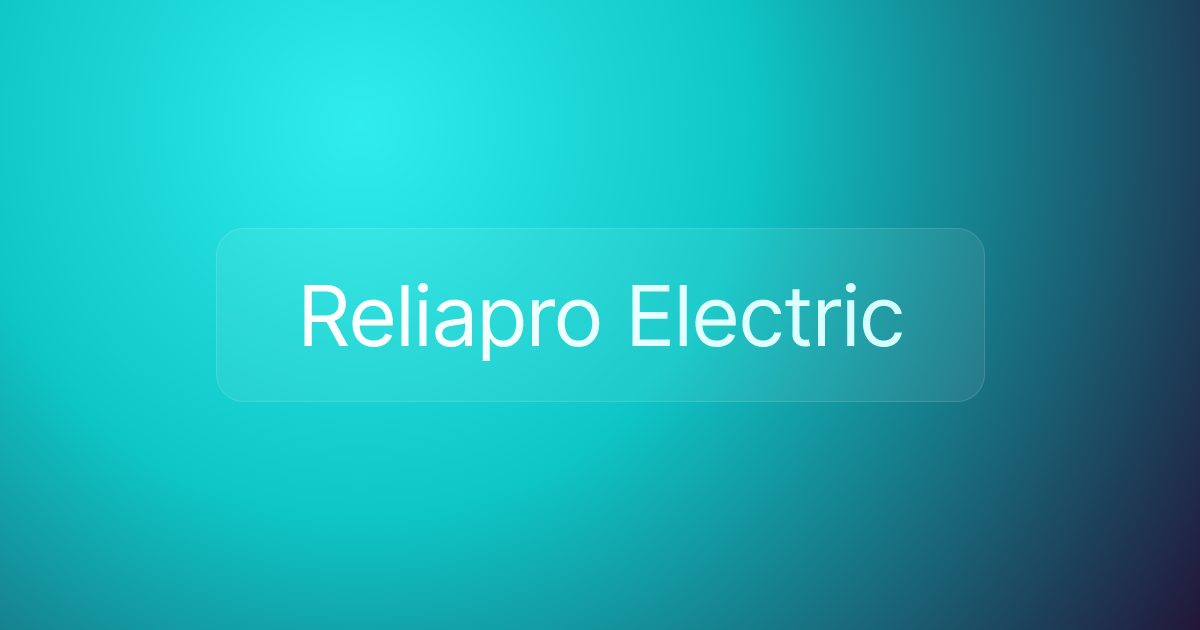 Reliapro Electric