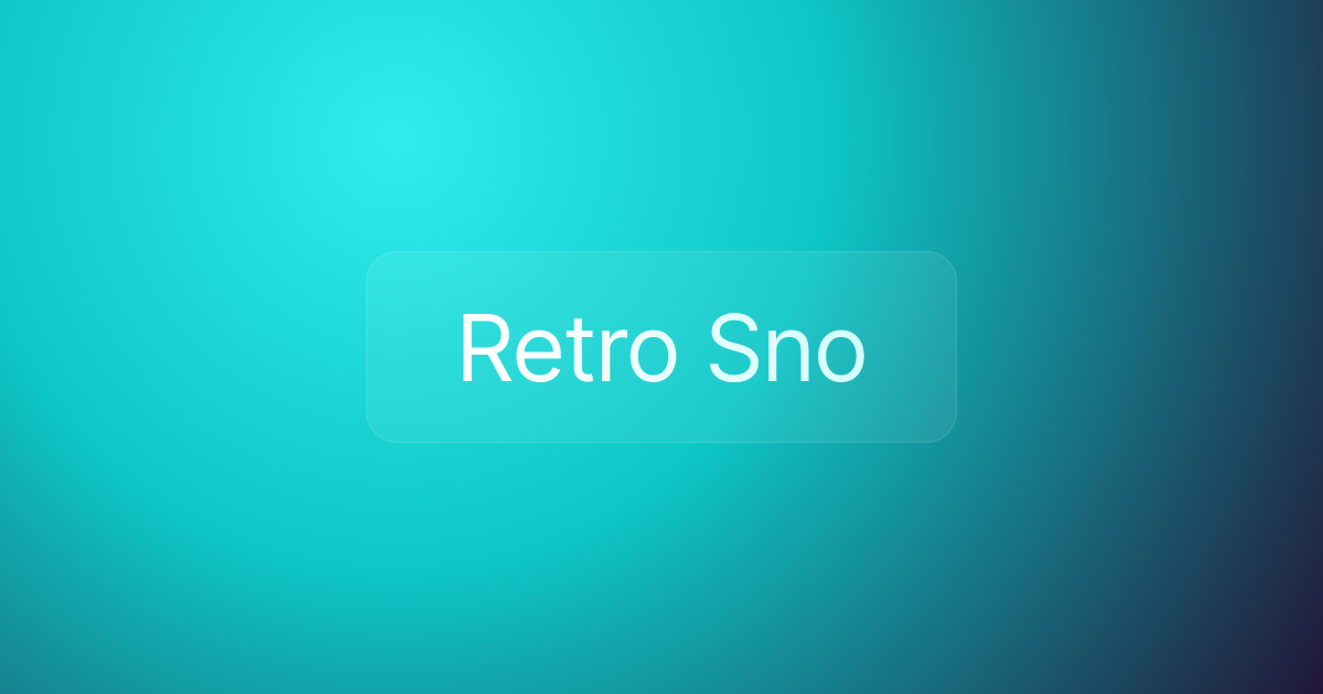 Retro Sno
