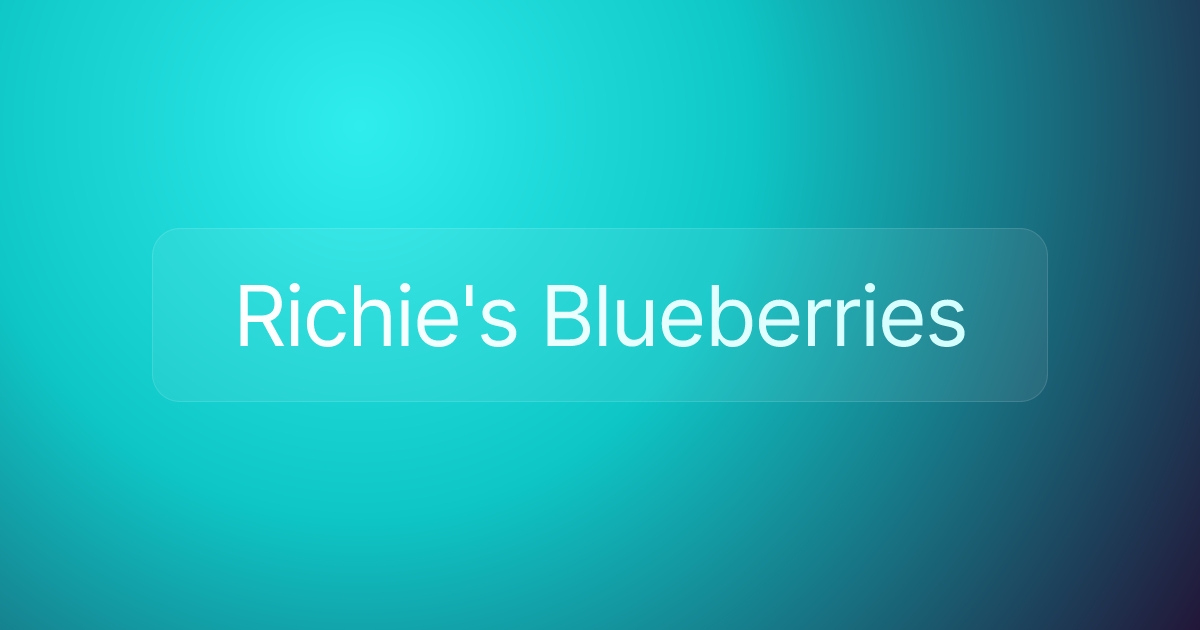 Richie's Blueberries