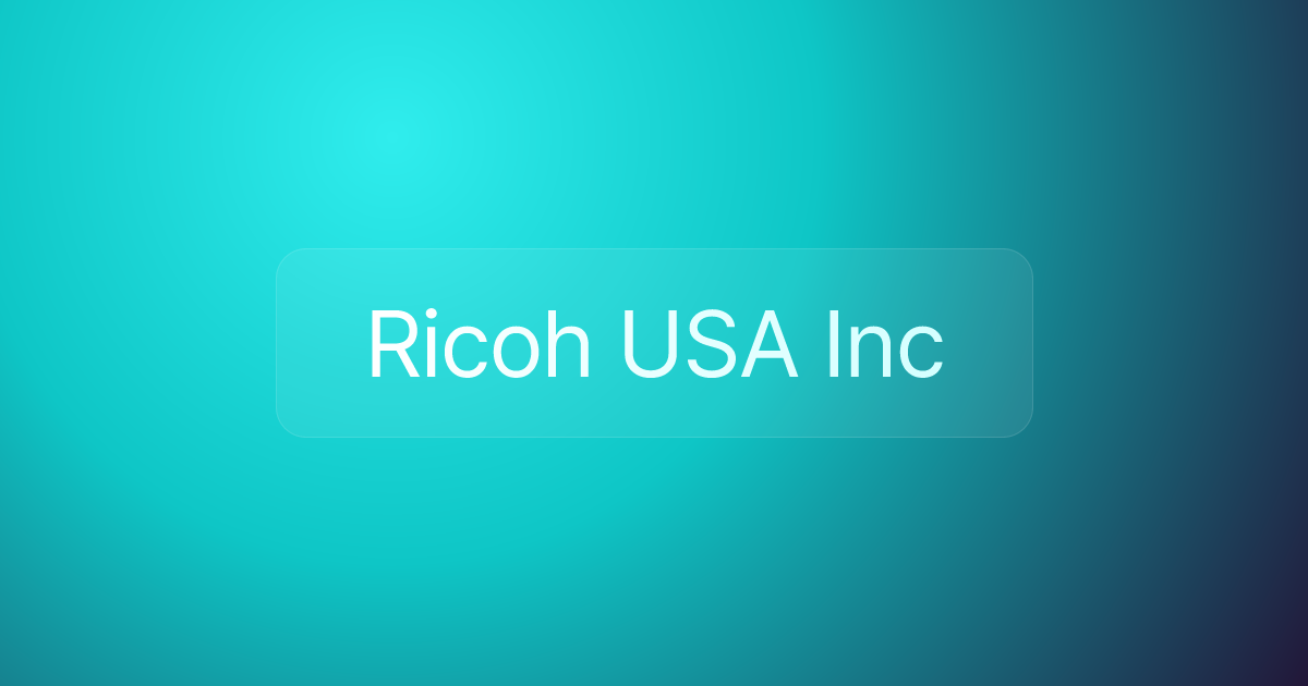 Ricoh USA Inc