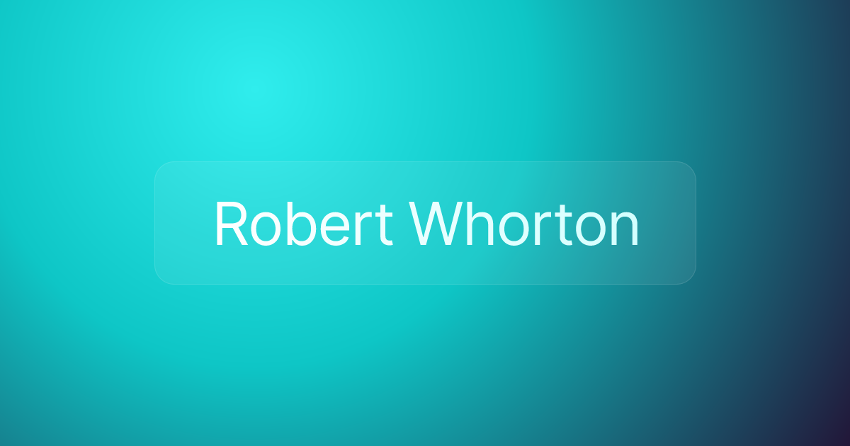 Robert Whorton