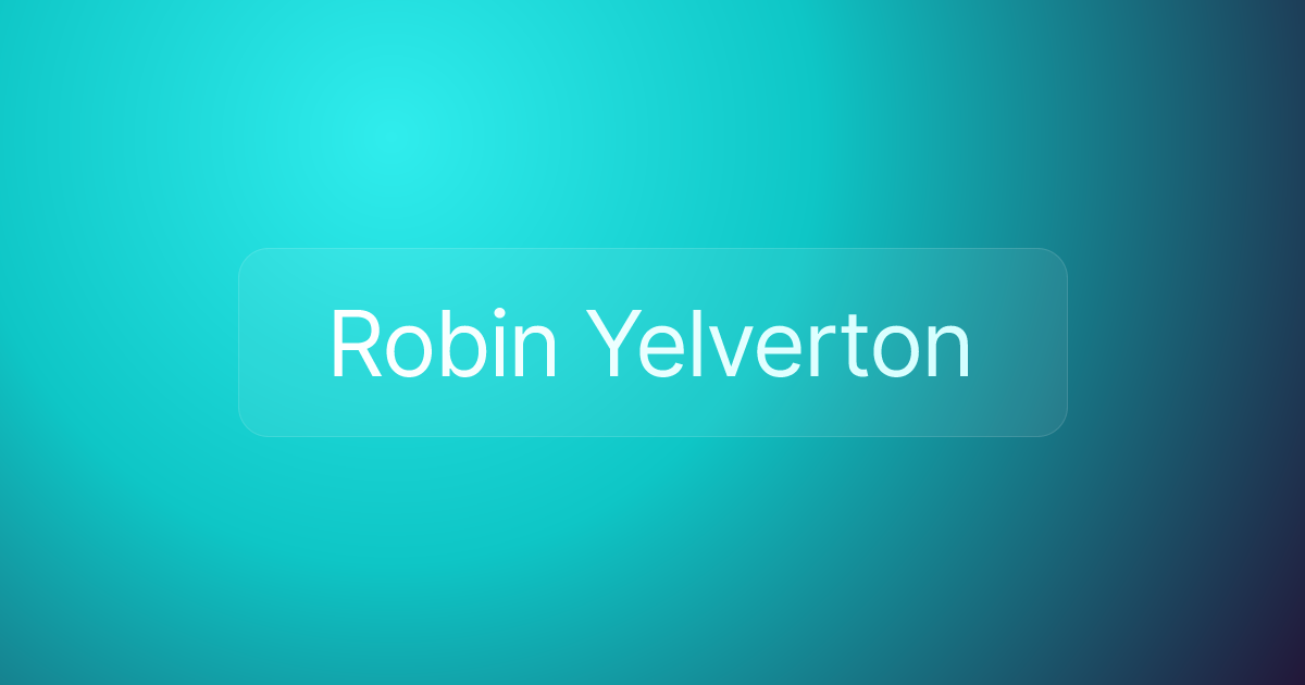 Robin Yelverton