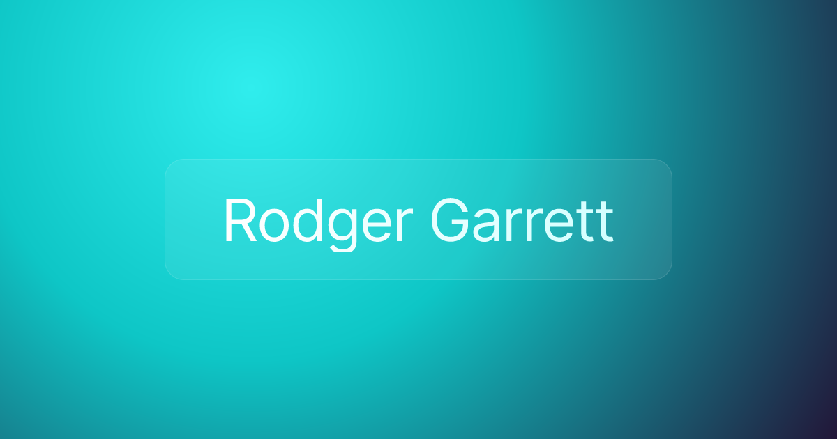 Rodger Garrett