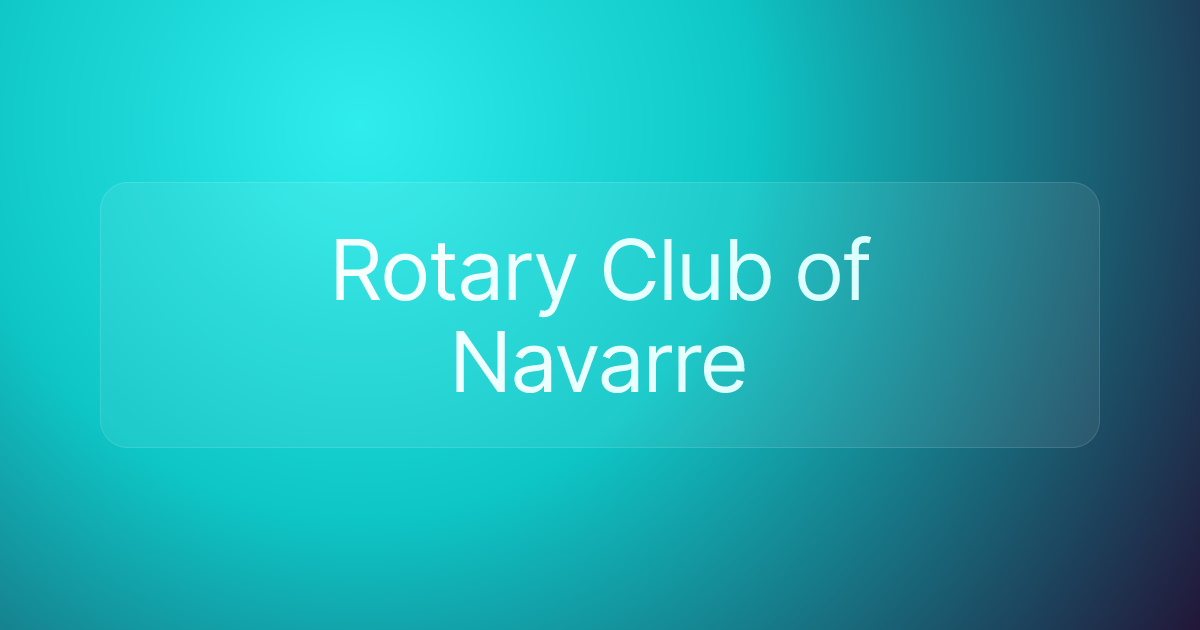 Rotary Club of Navarre