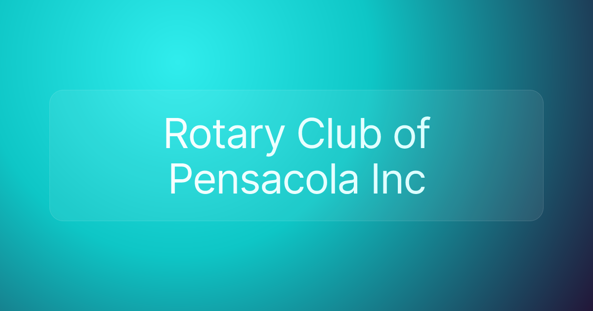 Rotary Club of Pensacola Inc