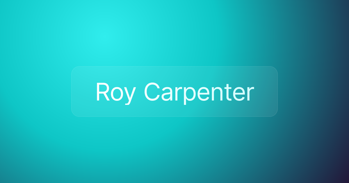 Roy Carpenter