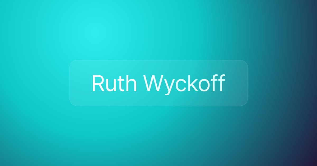 Ruth Wyckoff