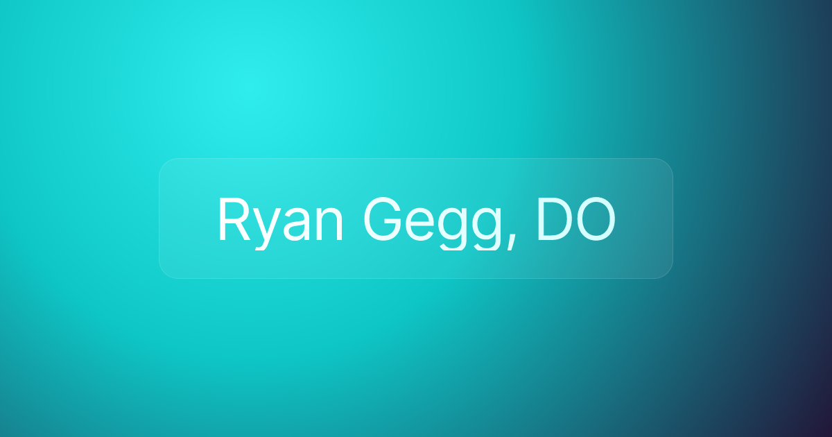 Ryan Gegg, DO