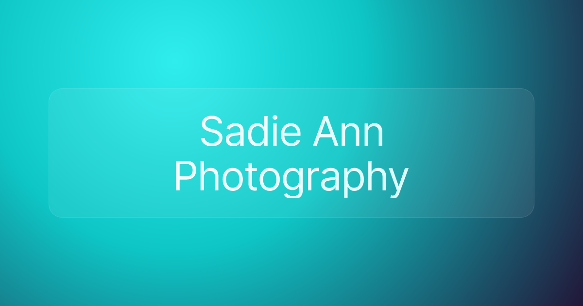 Sadie Ann Photography