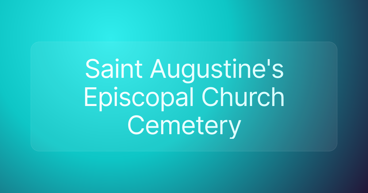 Saint Augustine's Episcopal Church Cemetery