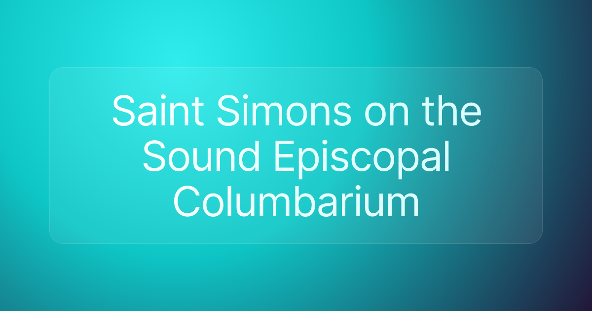 Saint Simons on the Sound Episcopal Columbarium