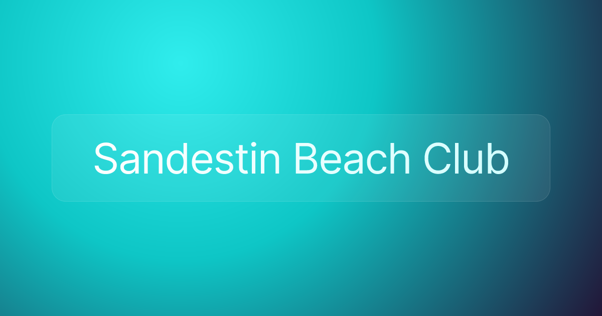 Sandestin Beach Club
