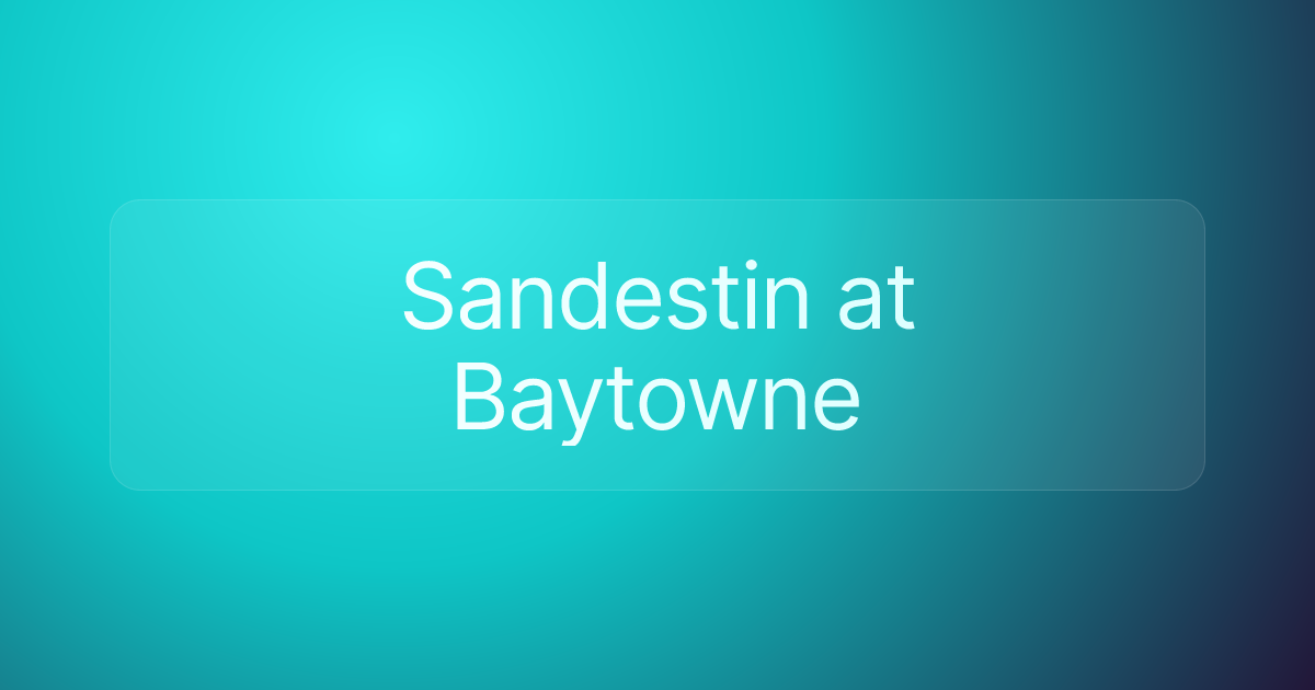 Sandestin at Baytowne
