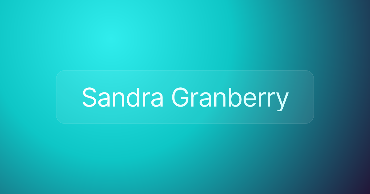 Sandra Granberry