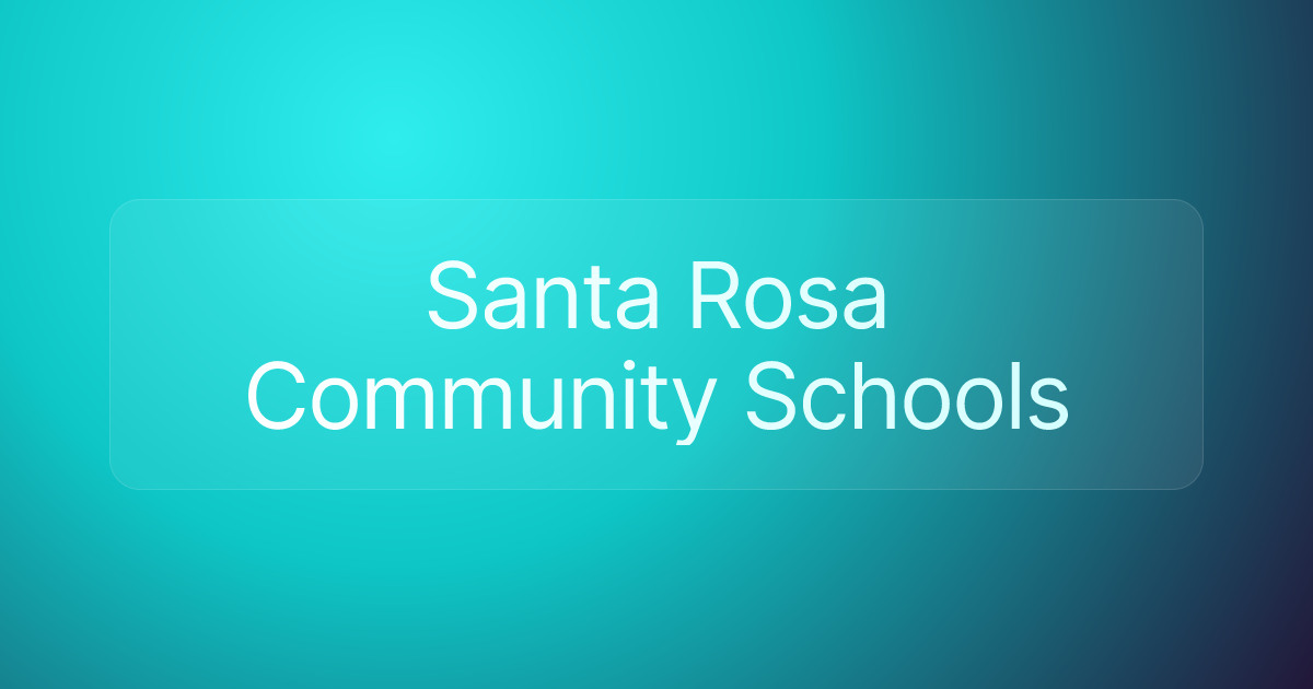 Santa Rosa Community Schools