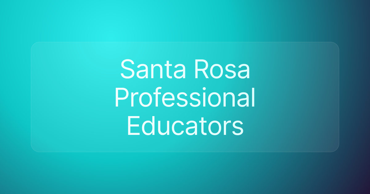 Santa Rosa Professional Educators