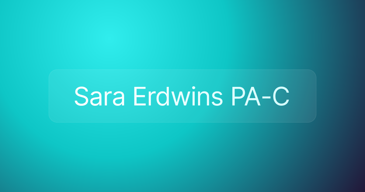 Sara Erdwins PA-C