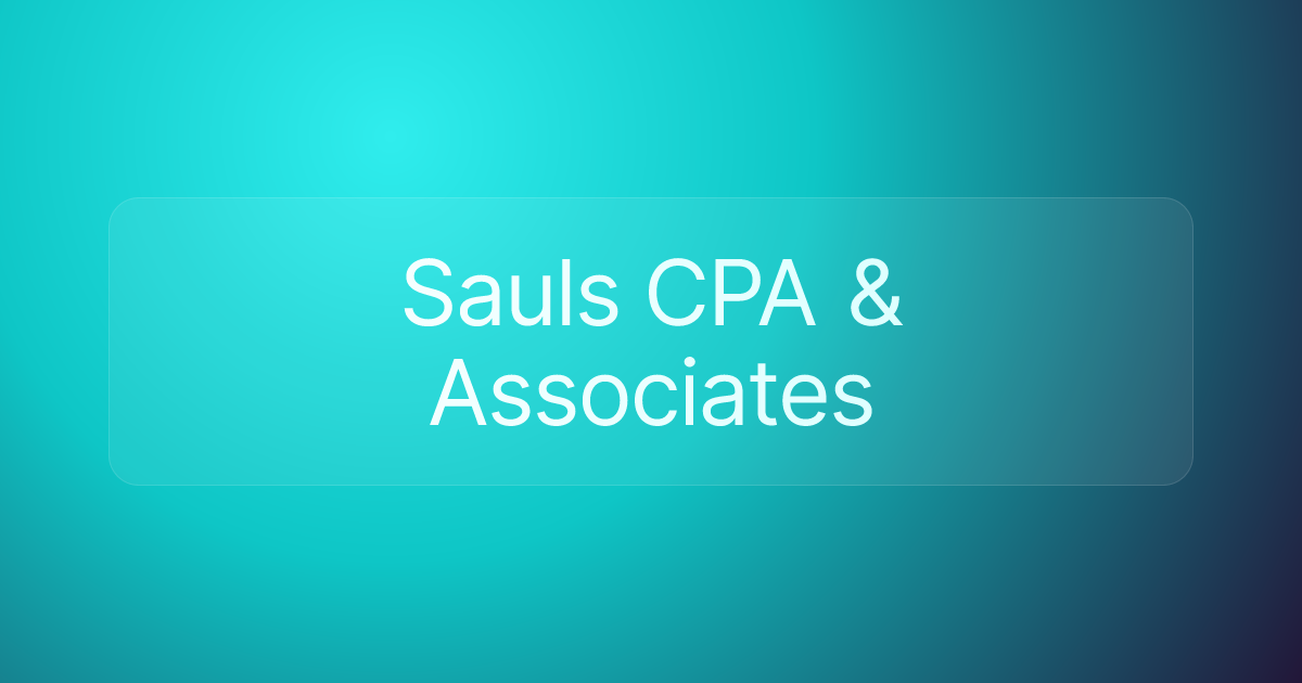 Sauls CPA & Associates