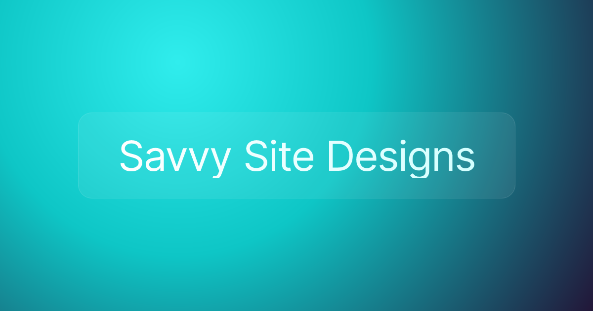 Savvy Site Designs