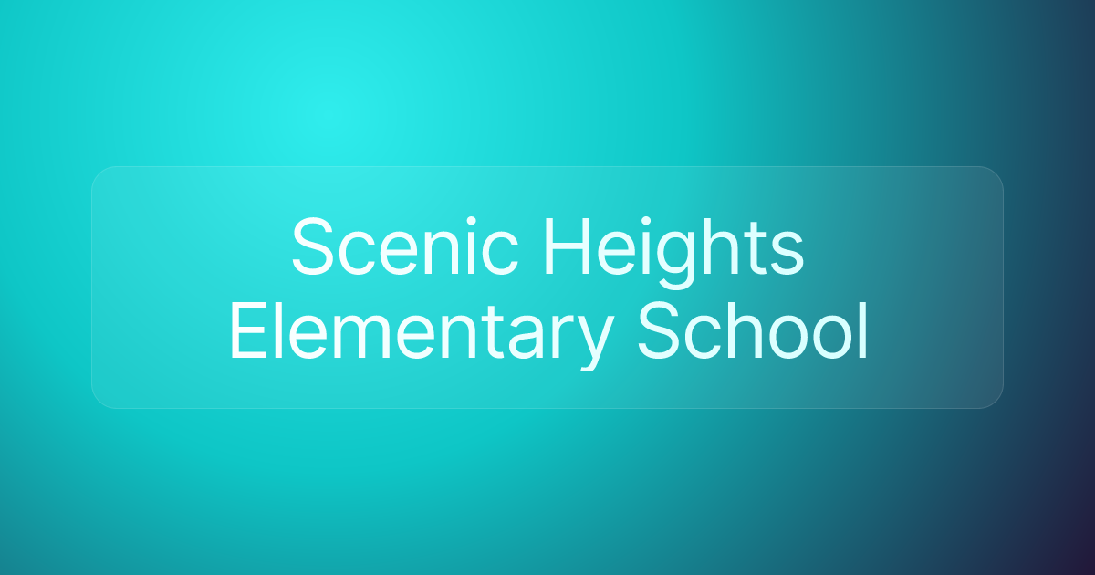 Scenic Heights Elementary School