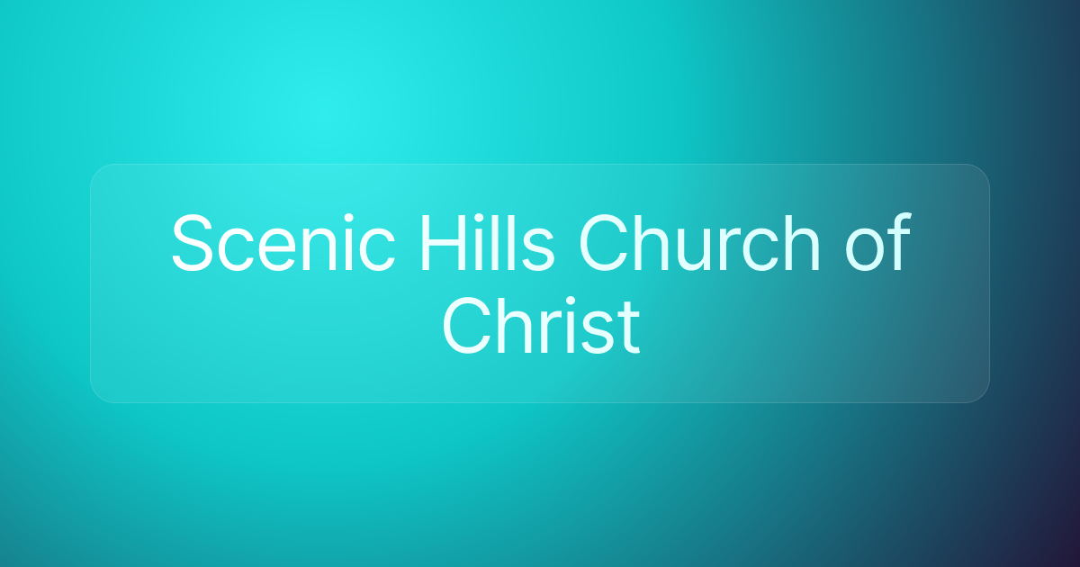 Scenic Hills Church of Christ