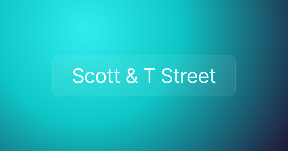 Scott & T Street