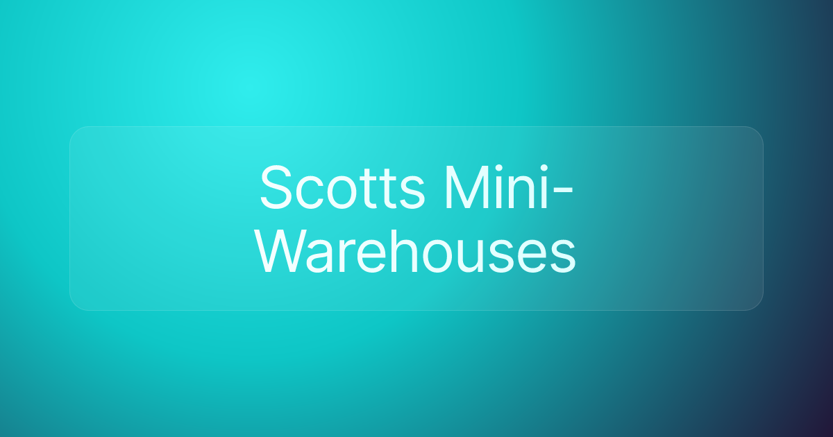 Scotts Mini-Warehouses