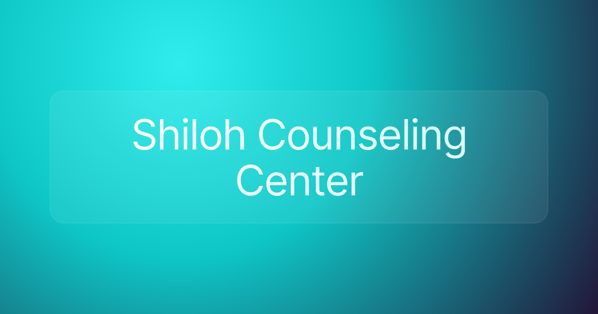 Shiloh Counseling Center