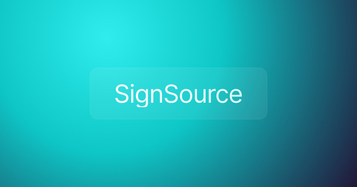 SignSource