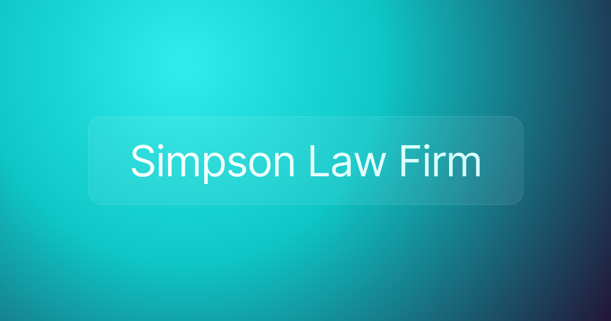 Simpson Law Firm
