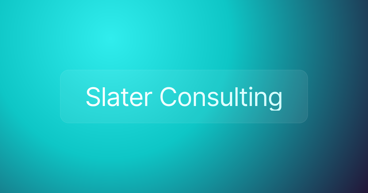 Slater Consulting