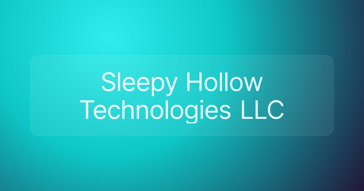 Sleepy Hollow Technologies LLC