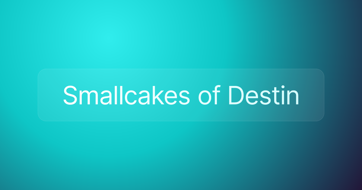 Smallcakes of Destin