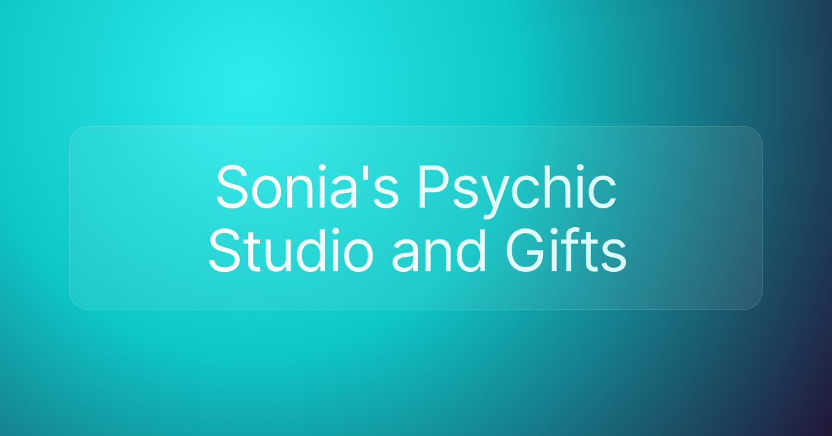 Sonia's Psychic Studio and Gifts