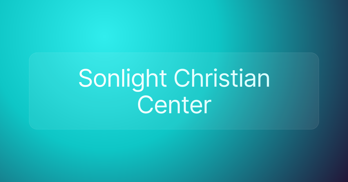 Sonlight Christian Center