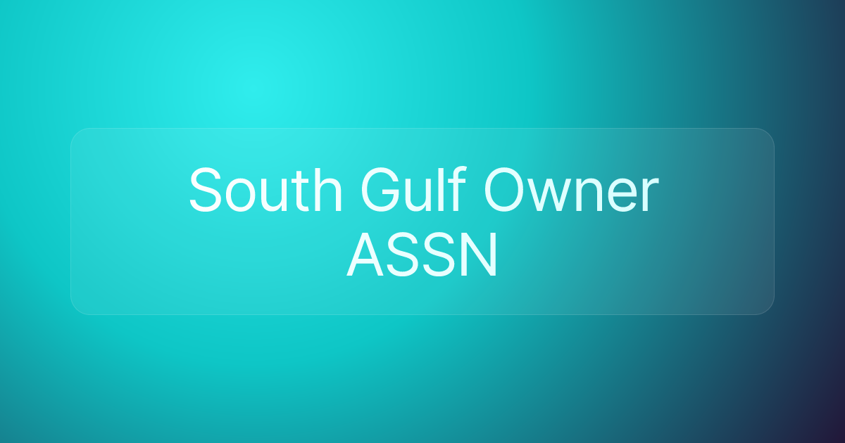South Gulf Owner ASSN
