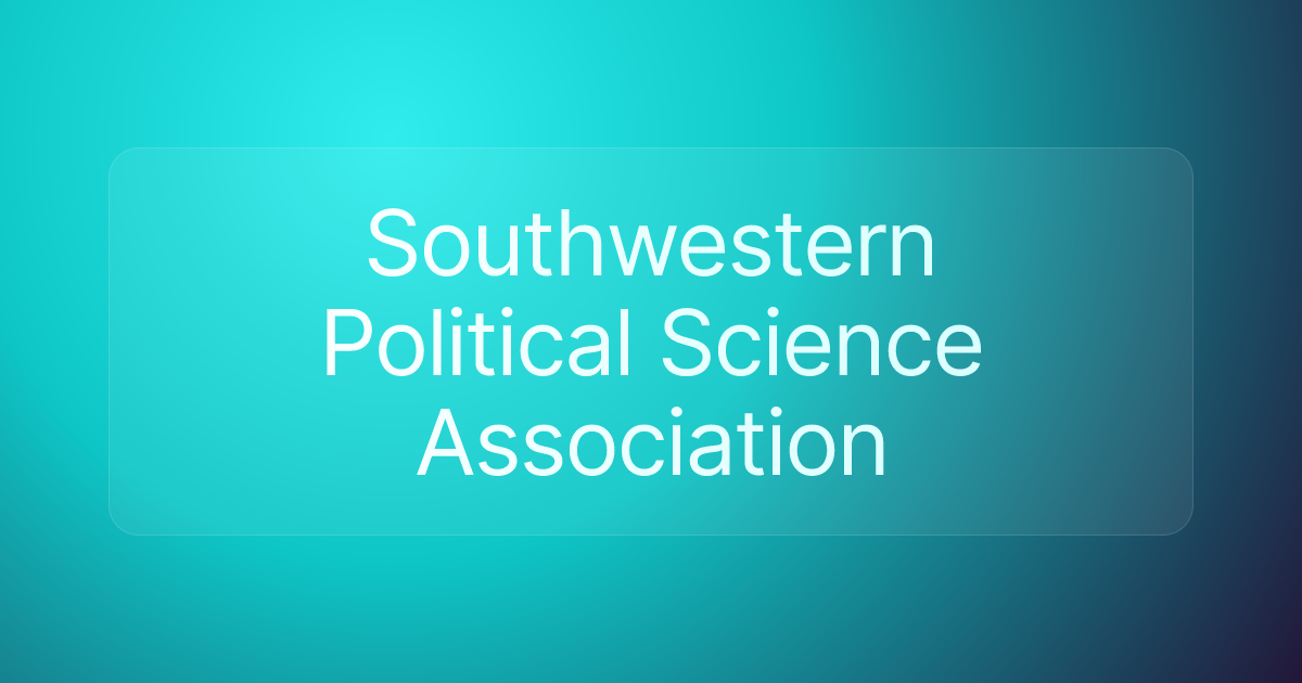 Southwestern Political Science Association