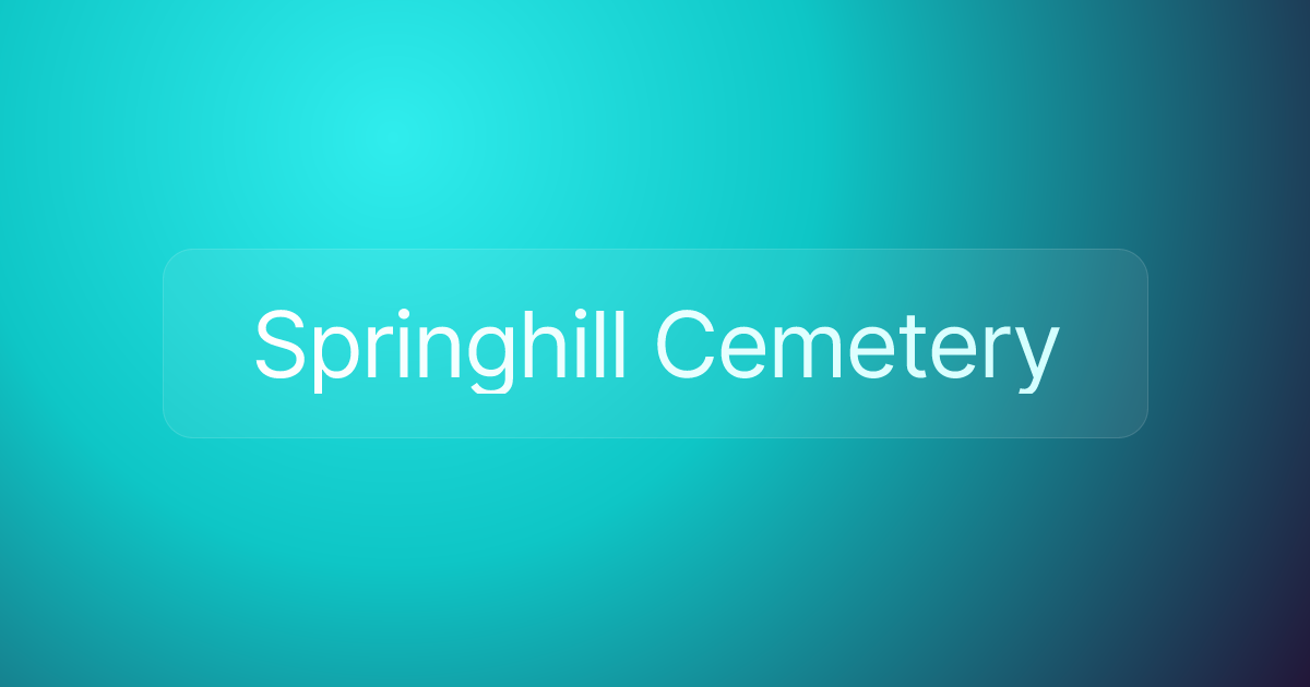 Springhill Cemetery