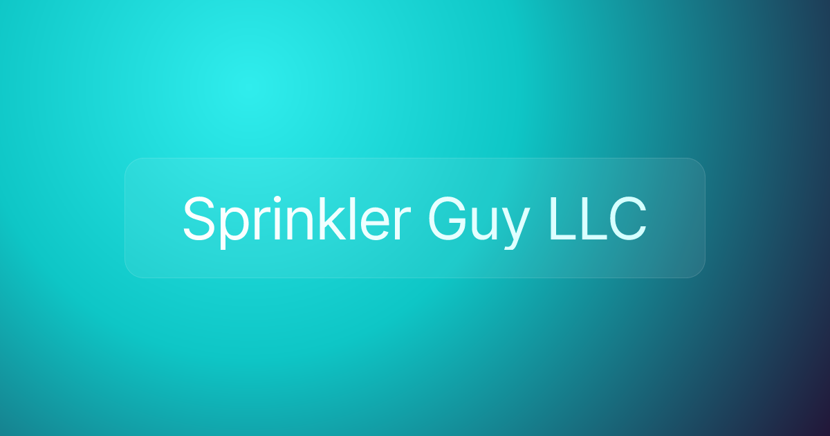 Sprinkler Guy LLC