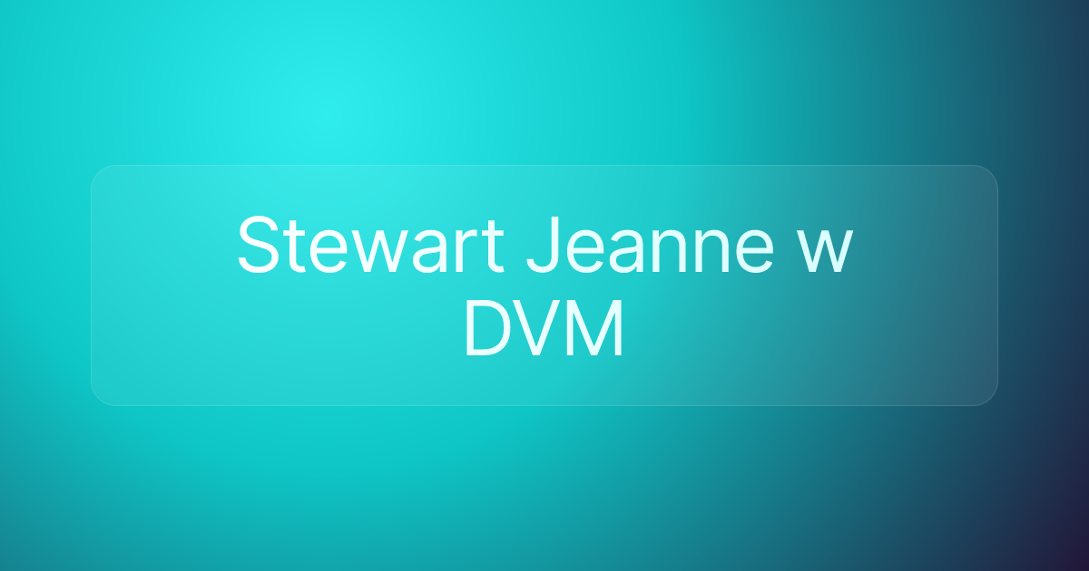 Stewart Jeanne w DVM