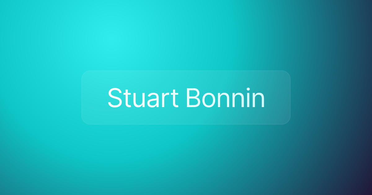 Stuart Bonnin