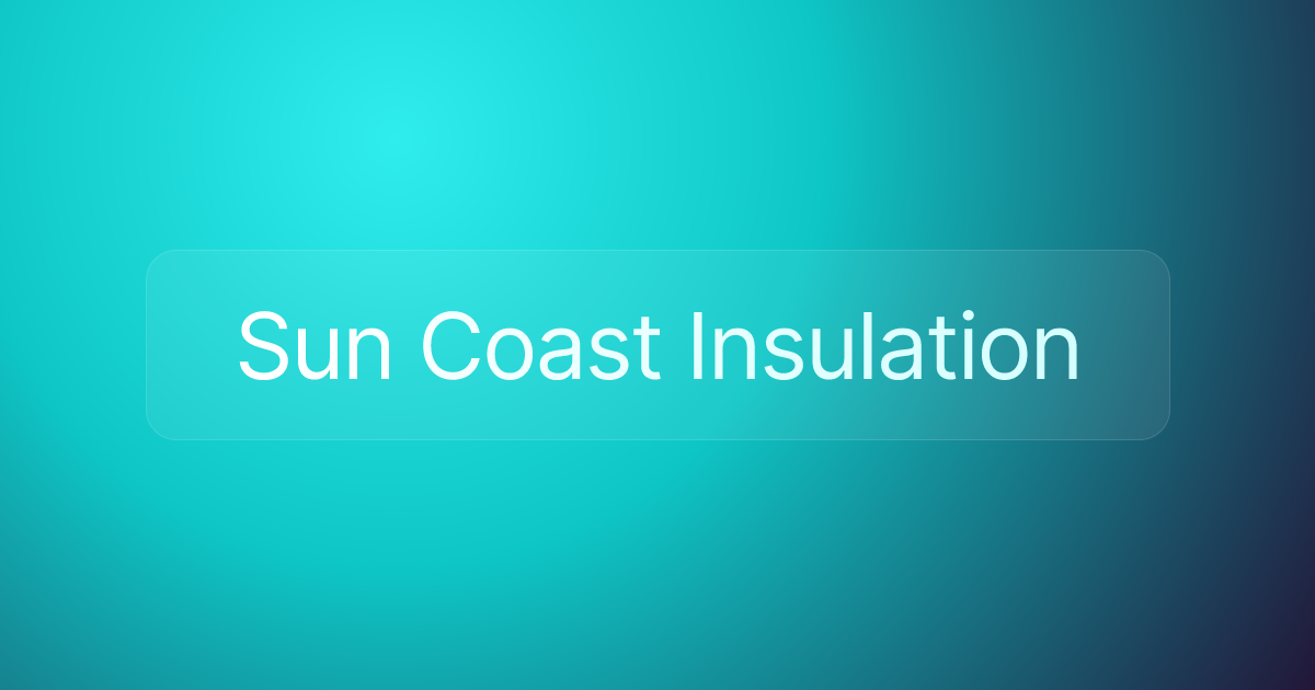 Sun Coast Insulation