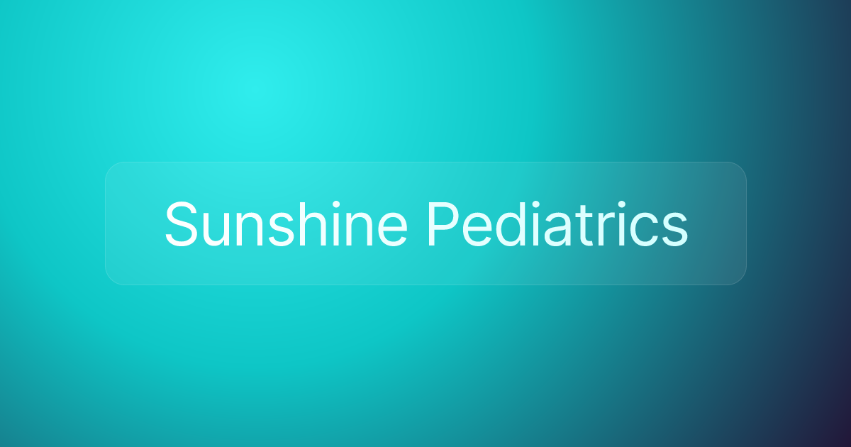 Sunshine Pediatrics