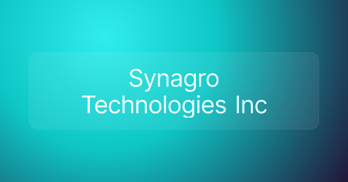 Synagro Technologies Inc